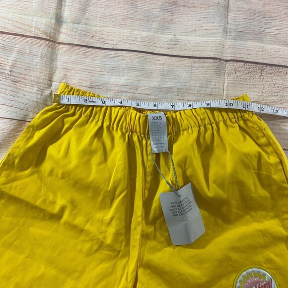 NWT Savage X Fenty Women's Yellow Floral Trim High Waist Shorts - XXS - Picture 8 of 14